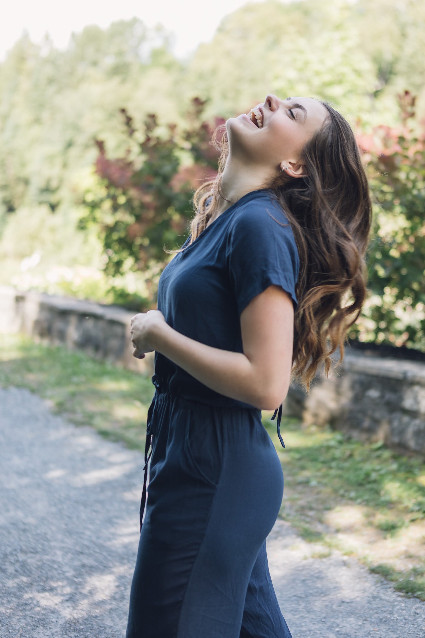 Islandoor linen V-neck jumpsuit