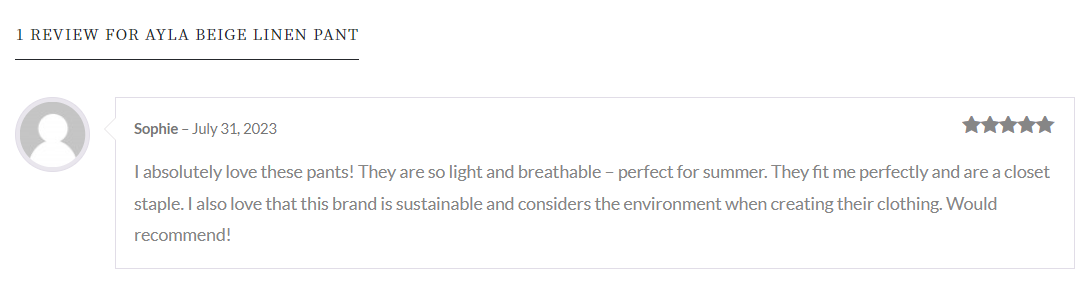 Ayla Beige Linen Pant