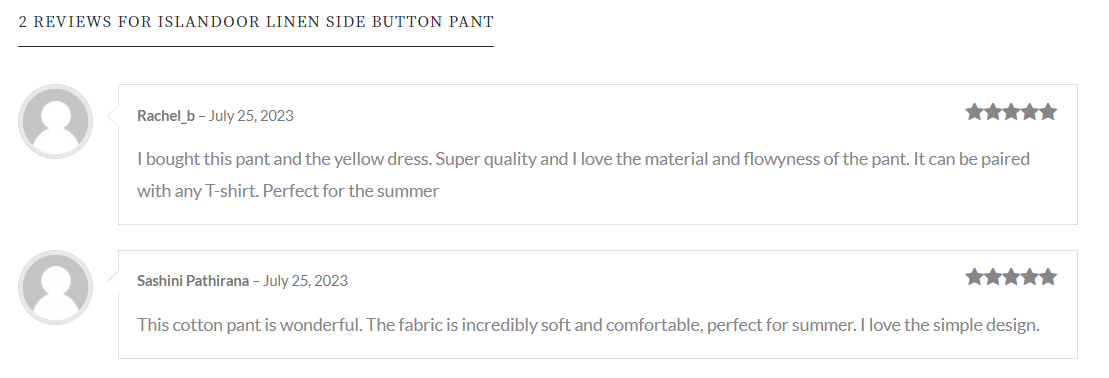 Islandoor Buttoned pant