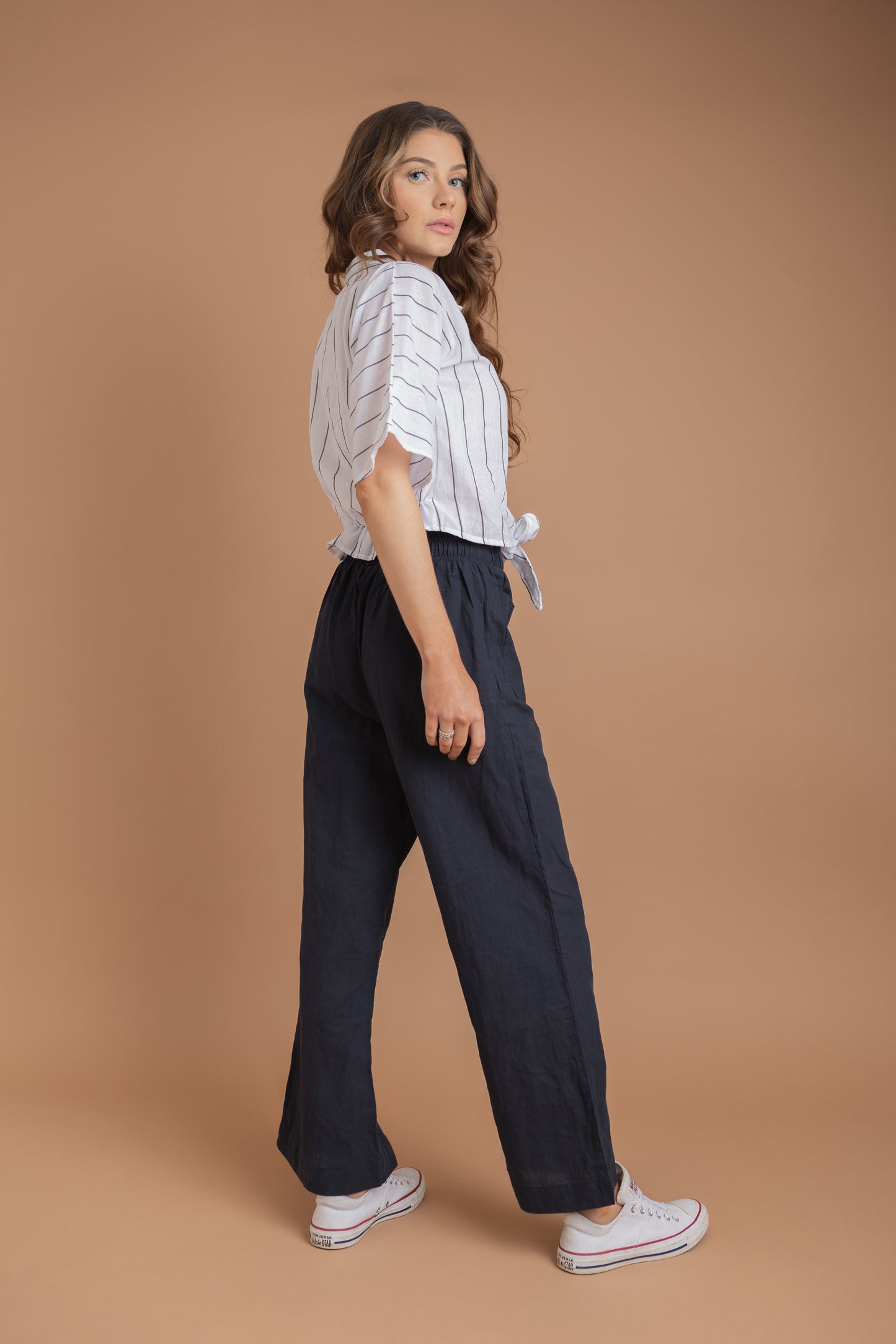 Islandoor linen wide leg pant
