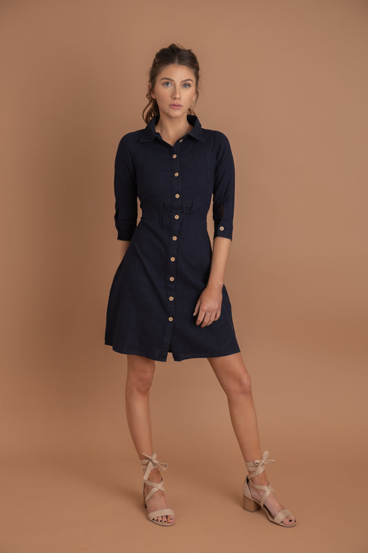 Ayla Button-Up Dress