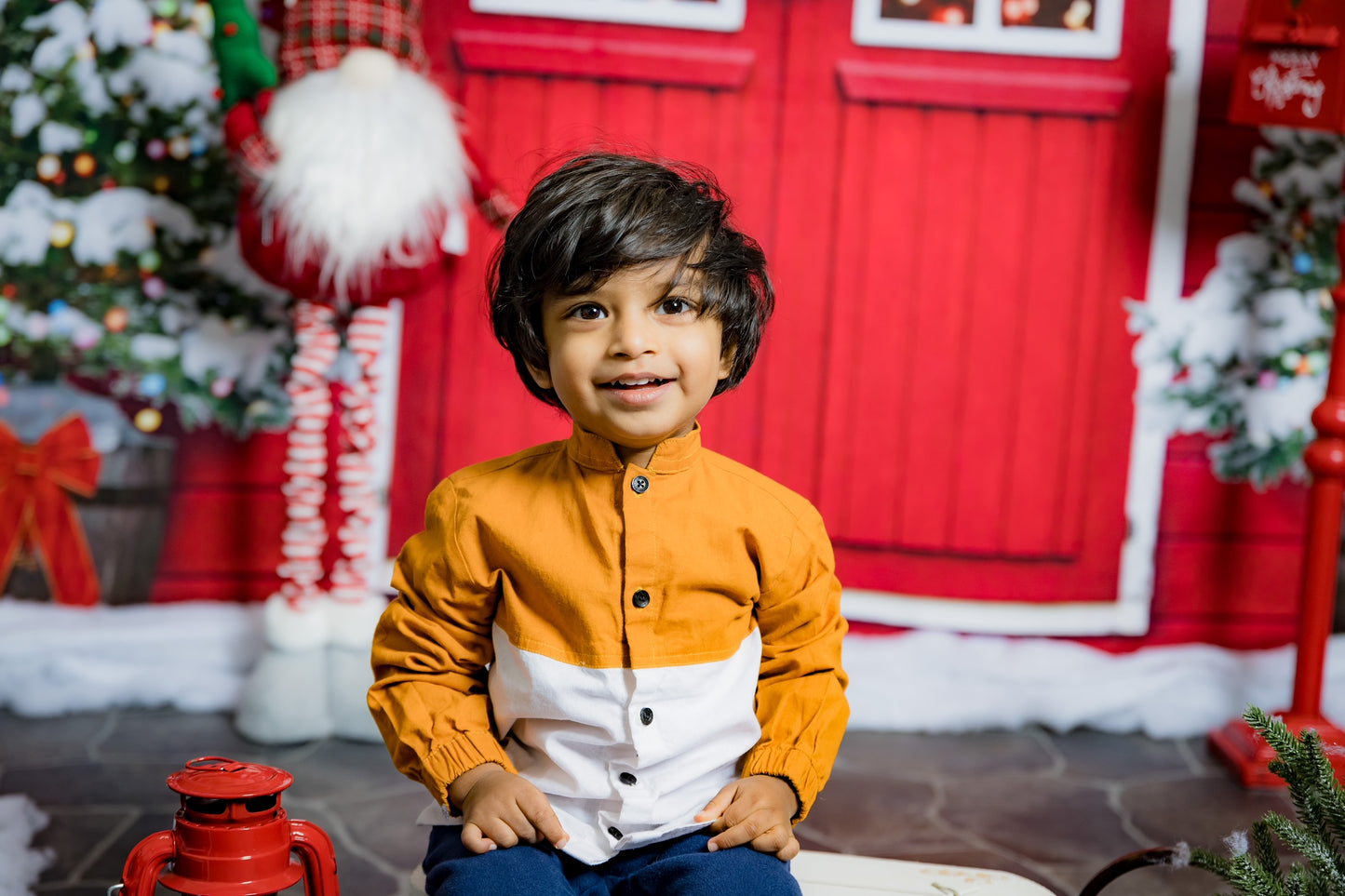 Cotton Shirt Colour Block - KIDS