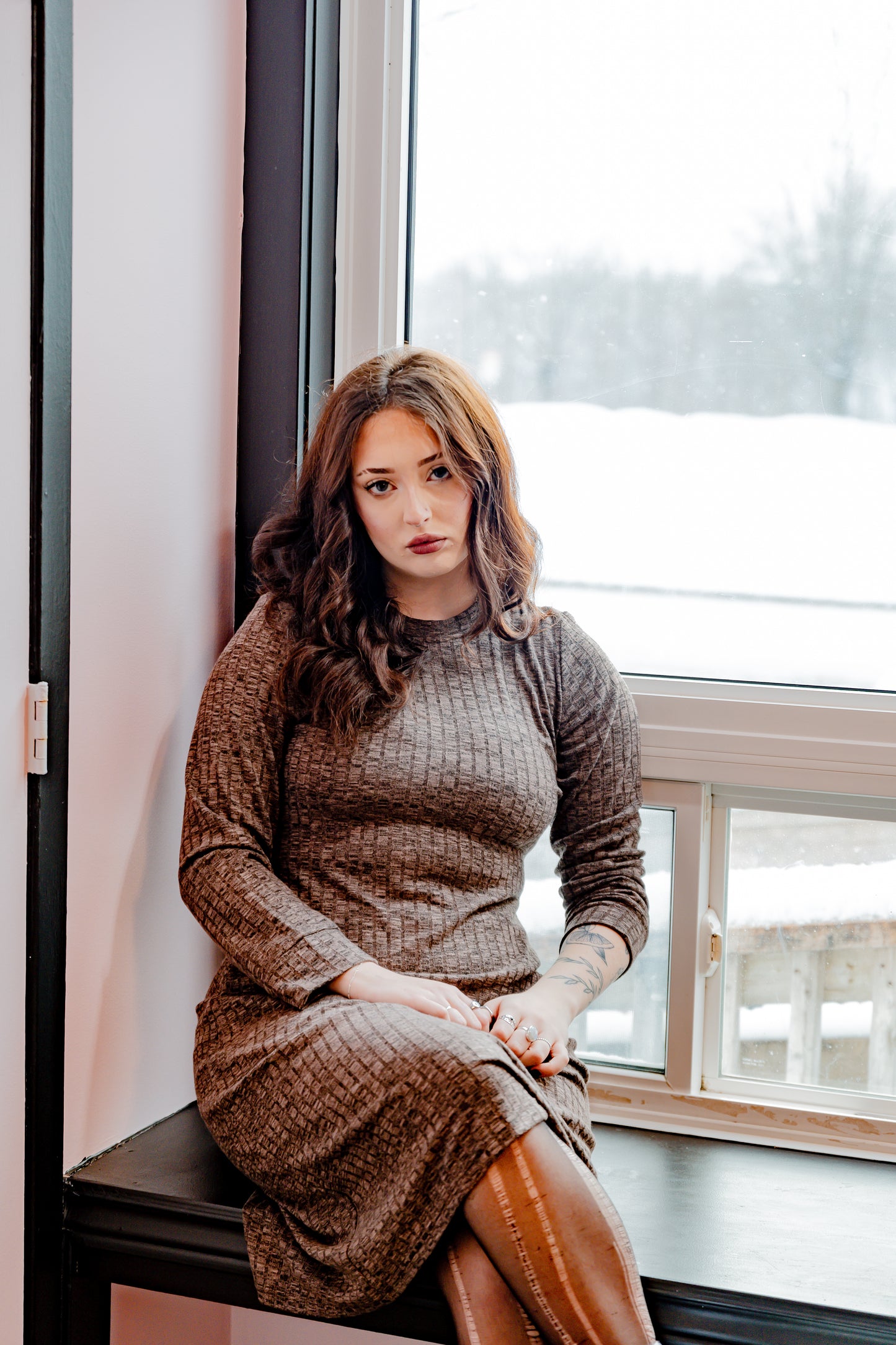 Designer Dress Mocha