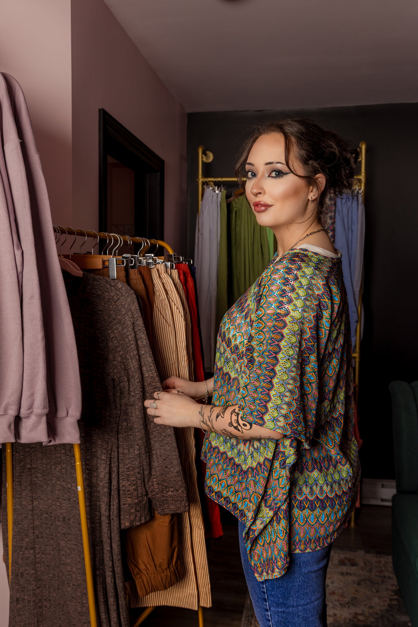 Pastel Rainbows - Poncho