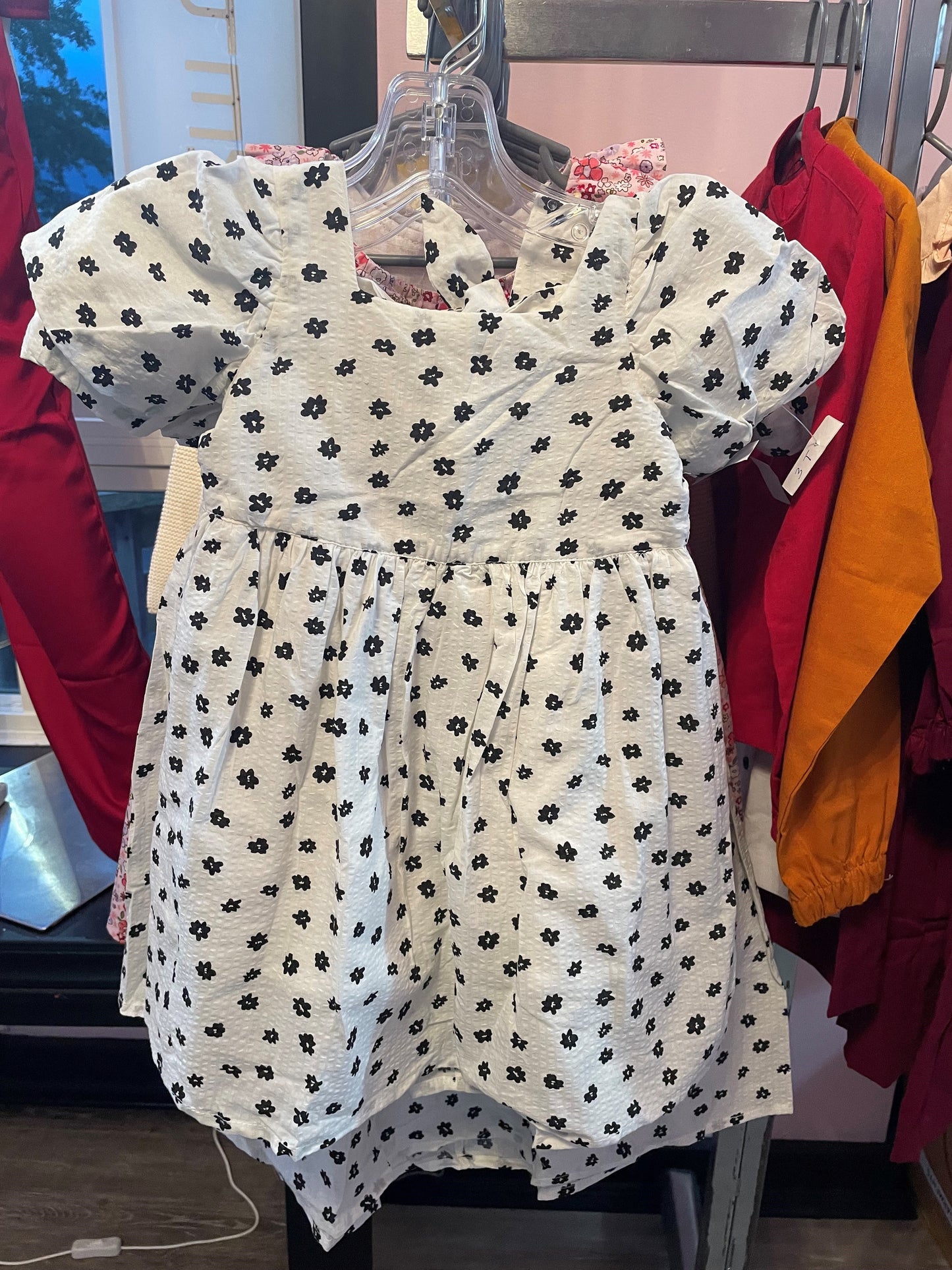 Millie Dress Kids Black and White