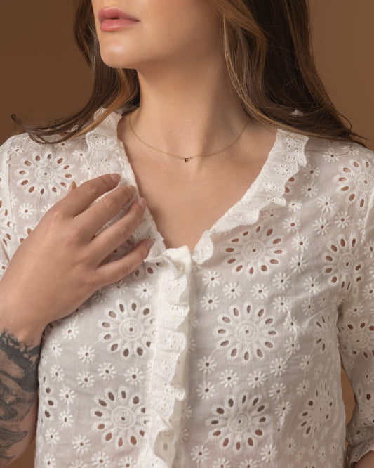 Lace embrace - Cotton Lace top